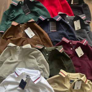 TOMMY imported Half Sleeves Collar T-shirt